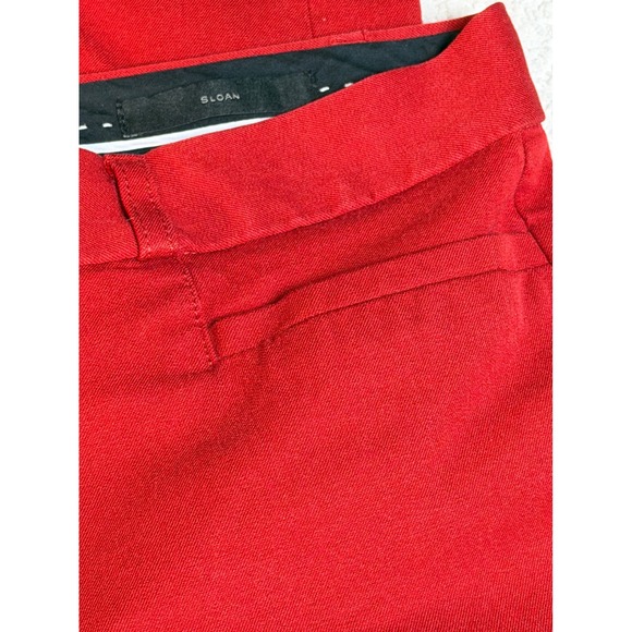 Banana Republic Sloan Red Tailored Pants Women Size 8 - Picture 7 of 8